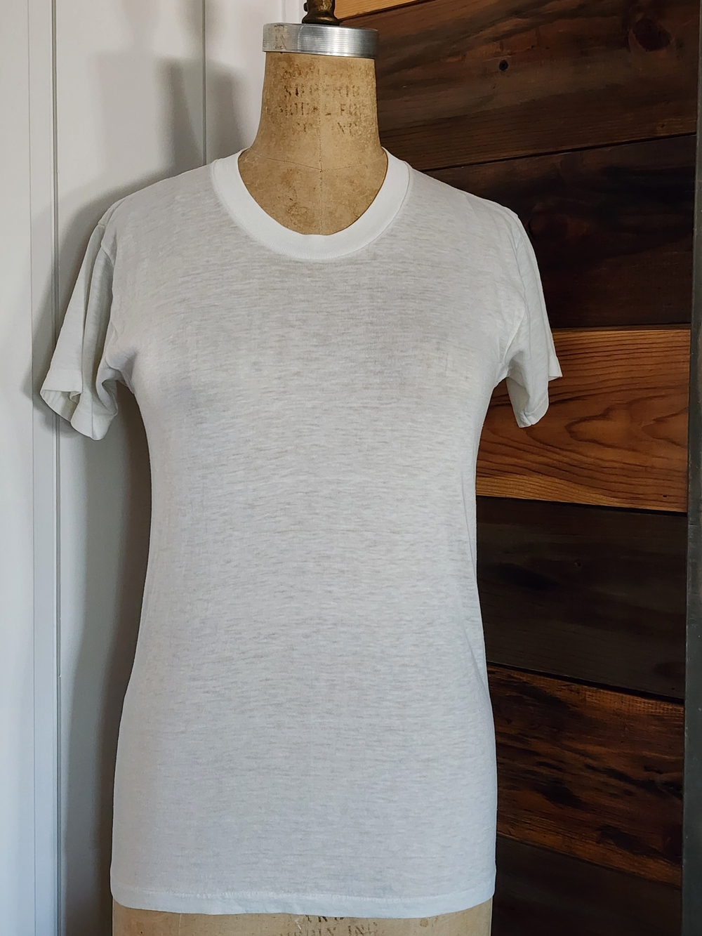 Vintage K-Mart White Short Sleeve Single Stitch Crewneck Tee
